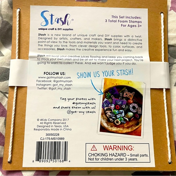 Set of 3 Foam Stamps - Picture 2 of 2